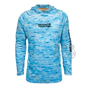 Camisas al aire libre Gancho Tackle Camisa de pesca Verano Deportes al aire libre Manga larga Protección UV Abrigo con capucha Secado rápido Jerseys de pesca Ropa de pesca 220909