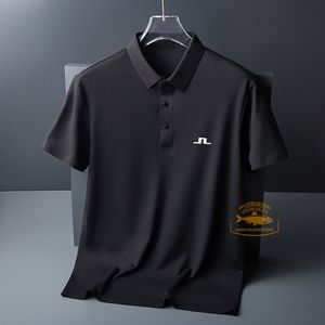 Outdoor Shirts J Lindeberg Golf Shirt for Men Fashion Casual Short Sleeve Summer Ice Silk Breathable Polo T Shirt Sports Golf Tops 230818
