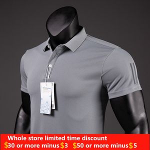 Outdoor Shirts Men's Golf Shirt Luxury Functional Polo Shirt Quick-drying Perspiration Breathable Lapel Short-sleeved T-shirt for Man Summer 230818