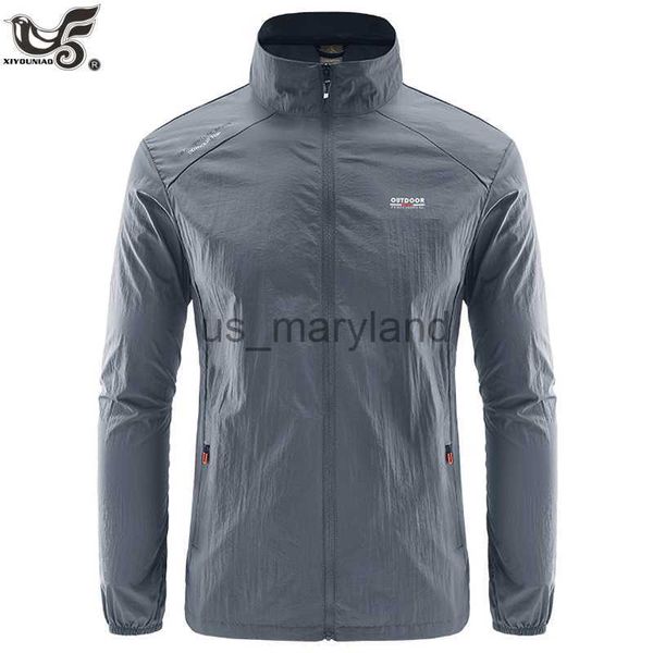 Outdoor Shirts Mannen Streetwear Zomer Zon Bescherming Jassen Voor Sport Fietsen Dunne Wandelen Vissen Jassen Mannen Jaqueta Masculina Merk Kleding J230605