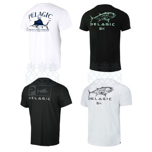 Chemises d'extérieur Chemises de pêche PELAGIC à manches courtes hommes vêtements Performance UPF50 chemise de Protection solaire respirant Sport de plein air vêtements de pêche 220913
