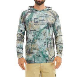 Chemises d'extérieur Pelagic Gear Nouvelle arrivée Chemise de pêche à capuche pour hommes Chemises de protection solaire à manches longues Roupa De Pesca Vêtements de pêche respirants J2306