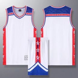 Chemises d'extérieur Star Kids Basketball Jersey Ensembles Uniformes Kits Enfant Garçons Filles Vêtements de sport Respirant Youth Training Basketball Jerseys 230701