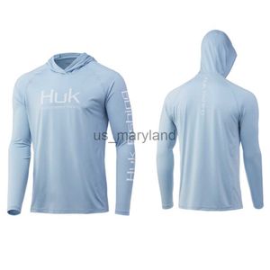 Chemises d'extérieur Vêtements de pêche d'été Hommes Sweat à capuche à manches longues Jersey Camisa De Pesca Chemises de pêche de couleur claire Protection UV Tops à séchage rapide J230605