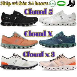 zapatos al aire libre Zapatos Oncloud para correr Hombres Mujeres Zapatos Cloud 5 Midnightnavy White Lily Pink Frost x 3 Ivory Frame Rose Sand Cloud x Black White Orange Ash Hombres Mujeres Desig