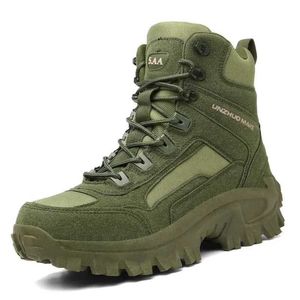 Chaussures d'extérieur Sandales Hommes Armée Bottes Bottes Tactiques Hommes Désert Étanche Cheville Nouveaux Hommes Bottes de Combat En Plein Air Chaussures De Sécurité De Travail Chaussures De Randonnée YQ240301