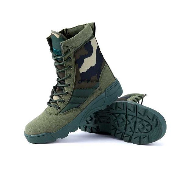 Chaussures de plein air Sandales Hommes Bottes 2023 Nouveau Combat Formation Mans Chaussures Sport De Plein Air Grimper Montagnes Cross Country Camouflage Hommes Baskets YQ240301