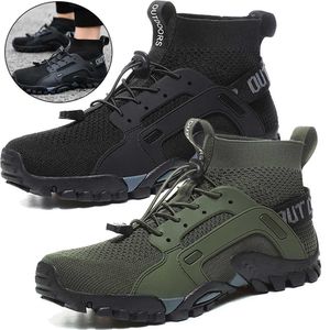 Outdoor Schoenen Sandalen Nieuwe Hoge Top Op blote voeten Upstream Waterschoenen Trekking Berglaarzen Antislip Wandelsneakers Outdoor Slijtvaste Waterschoenen YQ240301