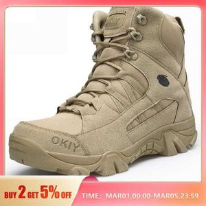Outdoor Shoes Sandales Bottes tactiques bottes militaires hommes désert Sneaker chaussures de sécurité de travail imperméables escalade chaussures de randonnée cheville Men Outdoor Boots YQ240301