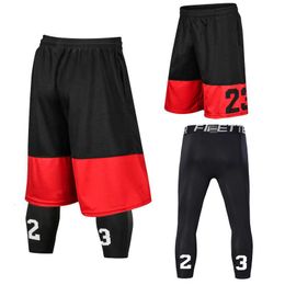 Outdoor Shorts Heren Basketbal Set Uniformen kits Big Size college Sport Fitness Korte Broek Voor Mannelijke Voetbal Panty 230627