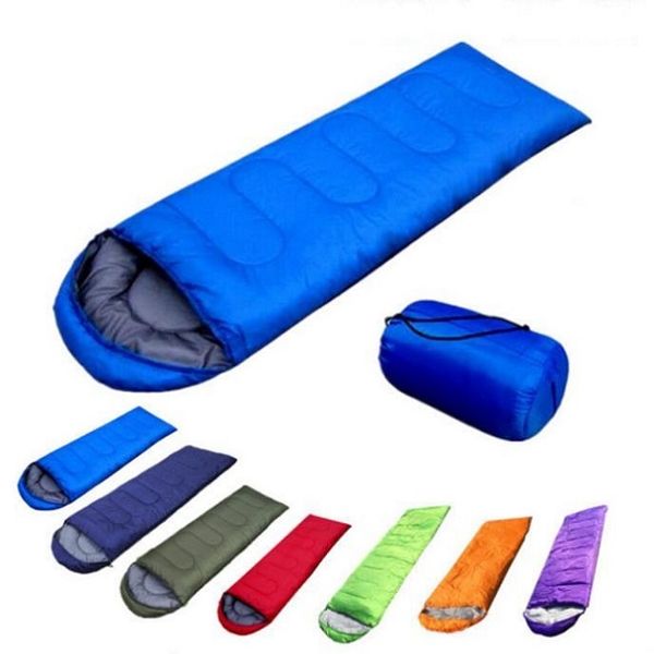Sacos para dormir al aire libre, mantas impermeables individuales cálidas, sobre para acampar, viajes, senderismo, mantas, bolsa de dormir conveniente