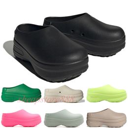 Zapatillas al aire libre Adifom Stan Smith Mule Sandals Sandalias de playa Mujeres Sluys Fashion Core Black Wonder Taupe Clear Pink with Box