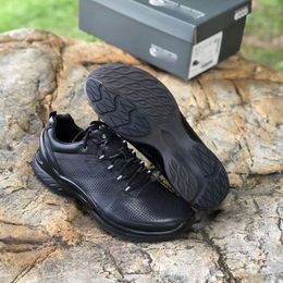 Outdoor sneaker merkschoenen voor heren Hoge kwaliteit echt leer Ademend antislip Wandelschoenen Tavel Herenwandelschoenen