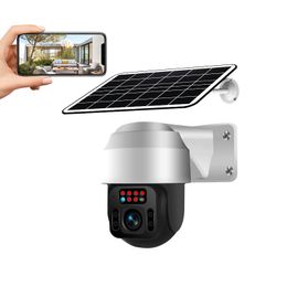 Outdoor Solar 4G Camera High Speed 360 Degree Night Vision Surveillance Remote Control WIFI Camera 2 million pixels
