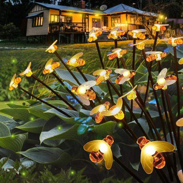 Bolas de burbujas solares al aire libre Estrellas de estrellas impermeables con una manguera altamente flexible balanceando por viento decorativo para patio de patio paisajismo luces de jardín solar