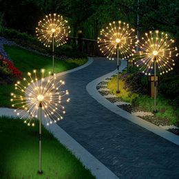 Lumières de jardin solaire extérieures Fil de cuivre imperméable des feux de feu solaire