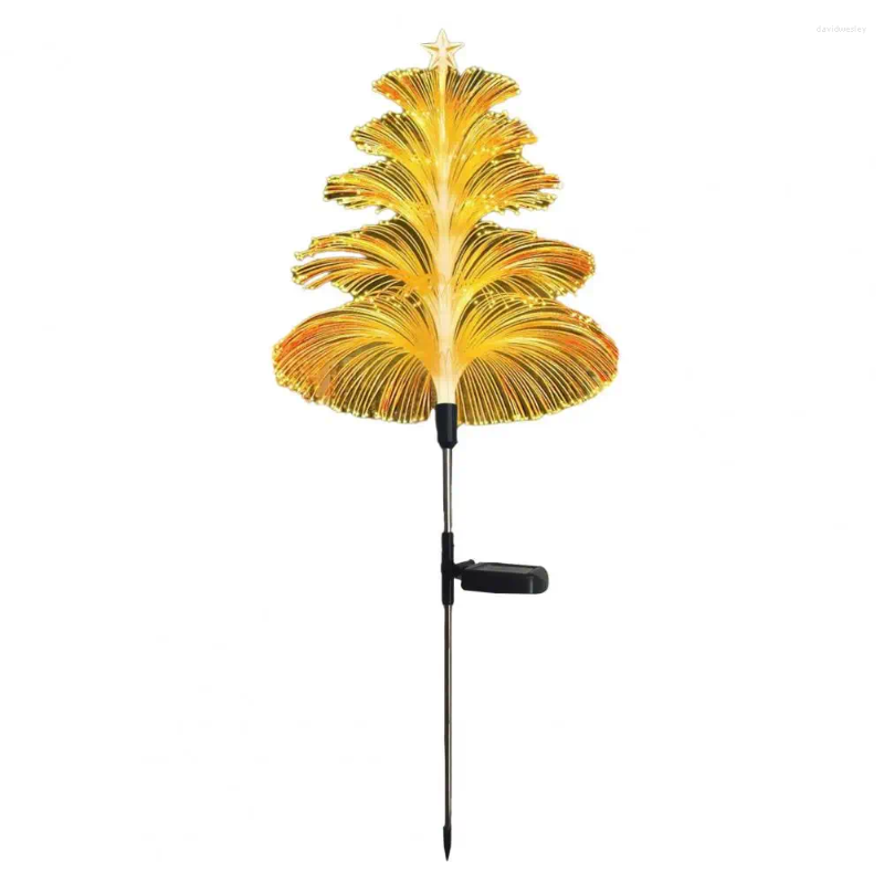 Outdoor Solar Lamps 2pcs Waterproof Christmas Tree Jellyfish Lights Heat-resistant Ip65 For