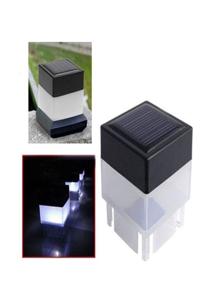 Lámparas solares para césped al aire libre, luz con tapa para poste, luz cuadrada con energía Solar para cercas de hierro forjado, patio delantero, patio trasero, puerta 2040438