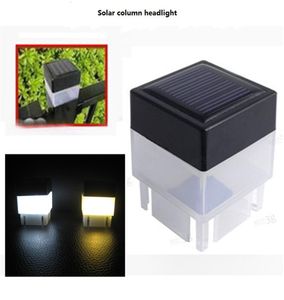 Lampe à tube en aluminium de poteau solaire extérieur au carré clair 5050 LUMIÈRES DE FENCE WOODEN9170229
