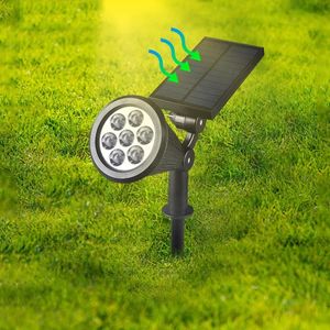 Spotlights solaires extérieurs Lampe à pelouse étouffée LED 47BULBS IP65 PLEINE IMPHARIPE PIERLE LAMPE DÉCORATIVE TREExpanding Light 240411