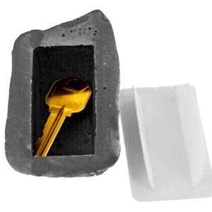 Clé de rechange extérieure maison coffre-fort caché cacher stockage sécurité Rock Stone Case Box321c