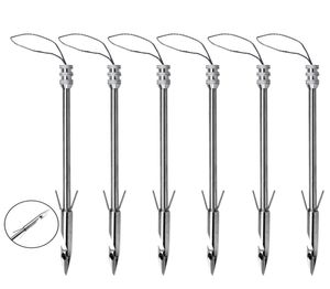 Buiten sport boogschieten bowfishing slings schieten harpoen pijlen roestvrijstalen vangst tips jachtbout zilveren arrows2519603