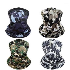 Sport de plein air Bandana Camouflage Écharpe Pêche Cyclisme Tactique Randonnée Élastique Couverture Cou Guêtre Vélo Visage Bandeau Hommes Casquettes Masques