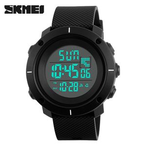 Outdoor Sport Big Dial Digital Watch Men Multifunction Chronograph 5 Bar Waterdichte wekker Digitale horloges Reloj HOMBRE 1213