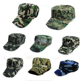 Gorras de deporte al aire libre Sombrero de camuflaje Gorras de béisbol Simplicidad Táctica Militar Ejército Camuflaje Gorra de caza Sombreros Gorra para adultos de597