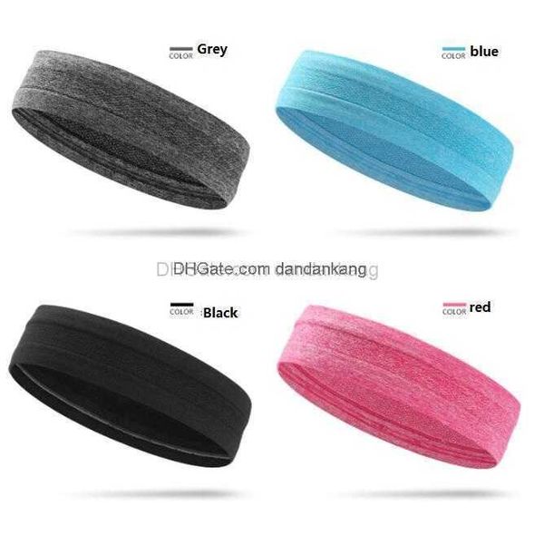 Deporte al aire libre Tenis Correr diadema Color sólido absorbente Diadema Unisex Entrenamiento Ciclismo Diadema Banda para la cabeza Hombres mujeres correr entrenamiento Banda para el sudor