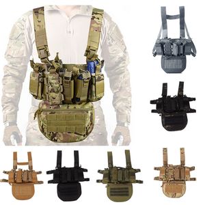 Tactical Camuflage Chox Rig Molle Accessory Mag Pouch Magazine Carrier de bolsas al aire libre Airsoft Gear Combat Asalto No06-033B