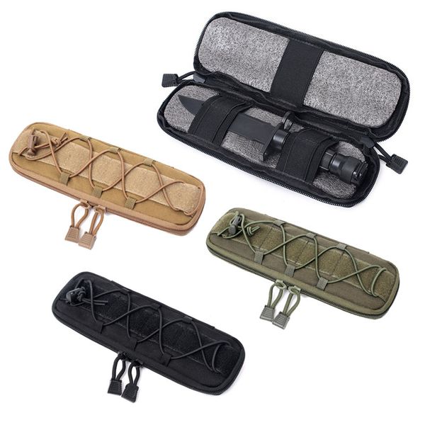 Deportes al aire libre Airsoft Gear Molle asalto combate senderismo bolsa chaleco accesorio camuflaje paquete rápido cuchillo táctico bolsa NO17-520