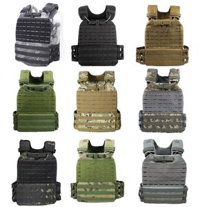 Buiten sportkist Rig Tactical Molle Vest Airsoft Gear Molle Bouch Tas Carrier Camouflage Combat Assault Body Protector No06-032