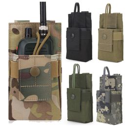 Buitensporttas Rugzak Vest Uitrusting Accessoire Mag Houder Cartridge Clip Tactische MOLLE Interphone Pouch NO17-509