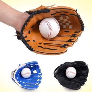 Buitensporten Bruin Honkbal Handschoen Softbal Praktijk Apparatuur Maat 10.5 / 11.5 / 12.5 Linkshand voor Volwassen Man Vrouw Training Q0114