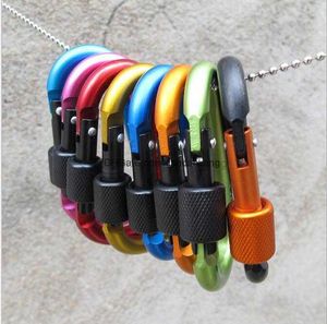 buitensporten kamp snap clip haak sleutelhangers 8cm aluminium karabijnhaak dring sleutelhanger clip camping sleutelhanger karabijnhaak outdoor reizen kit