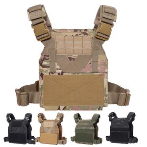 Outdoor Sport Borst Rig Tactical Molle Vest Airsoft Gear Molle Pouch Bag Carrier Camouflage Combat Assault Body Protector NO06-046