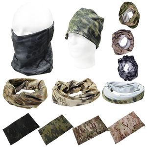 Tactique Camouflage Foulard Sports de Plein Air Airsoft Capuche De Tir Protection Du Visage Équipement Tactique Cyclisme Masque Cou ScarfNO04-103