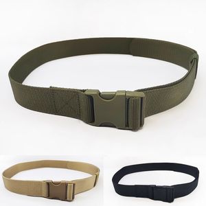 Buitensporten binnenriem bergbeklimmen nylon plastic gesp hoofd canvas riem tactische riem heren casual riem