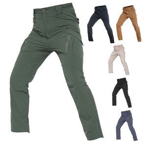 Pantalones tácticos al aire libre de secado rápido IX9 pantalones elásticos altos deportes selva caza tiro pantalones vestido de batalla uniforme combate BDU ropa NO05-125