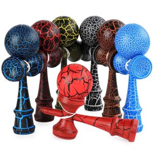 Sports de plein air Kendama jouet balle professionnel bambou peinture en bois Kendama balles habile Jumbo Kendama enfants adultes jouet balles 240112