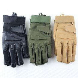 Paintball Airsoft Tiro Caza Táctico Guantes de dedo completo Deportes al aire libre Motocicleta Ciclismo Guantes NO08-066