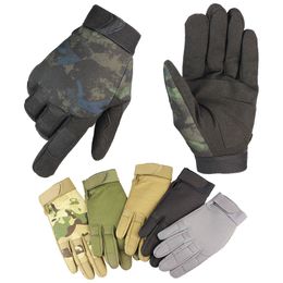 Sports de plein air gants tactiques moto gants de cyclisme Airsoft tir chasse Camouflage doigt complet NO08-076