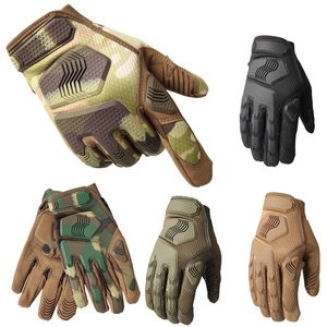 Buitensporten Camouflage Tactische handschoenen Motorfiets Cycling Handschoenen Airsoft Shooting HaTing Hunting Full Finger No08-080