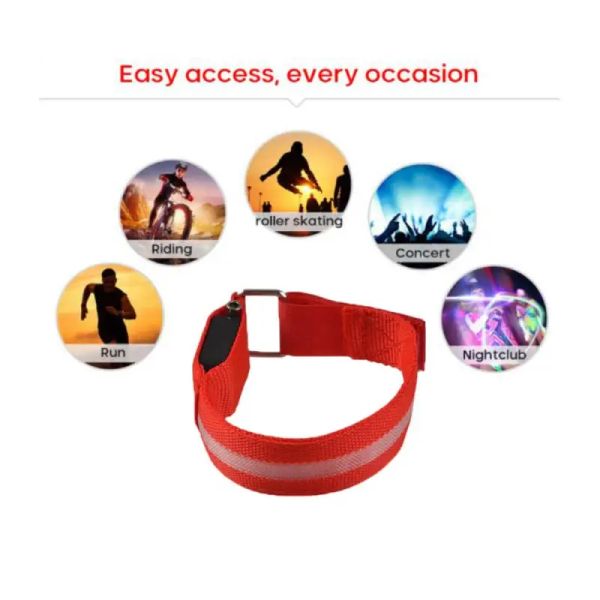 Sports extérieurs Night Running Brand Brand LED LED USB USB RECHARGAGE CEINTROLLE DE SÉCURITÉ AVEC AVERTISSEMENT AVERTISSE