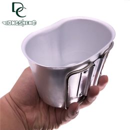 Utensilios de cocina portátiles para deportes al aire libre, fiambreras de aluminio, vasos de agua, productos de aluminio y portabotellas de plástico para uso militar HW74