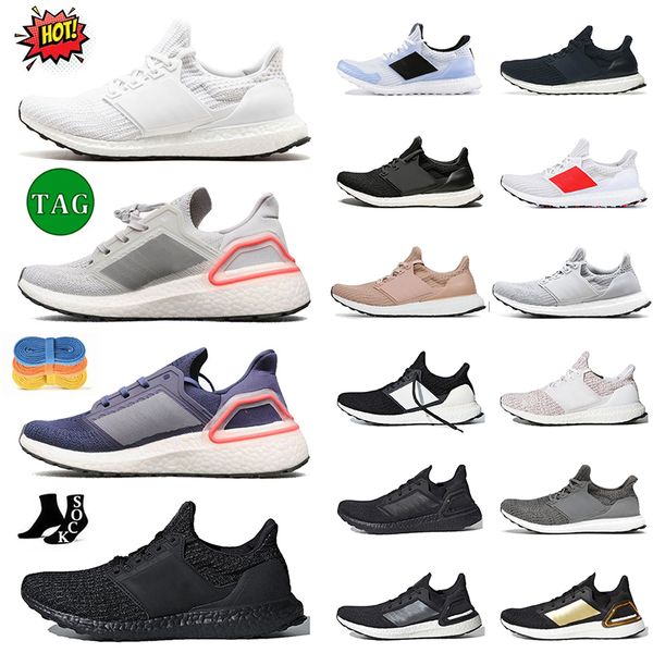 Zapatillas de deportes al aire libre para hombres entrenadores para hombres jogging zapatillas para mujer triple núcleo blanco dorado gris ultra 19 4.0 impulso de zapatillas zapatillas