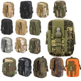 Outdoor Sport Tactische TAS Rugzak Vest Uitrusting Accessoire Camouflage Multi functionele Molle Cell Pone PouchTactical Kit Pouch NO11-711