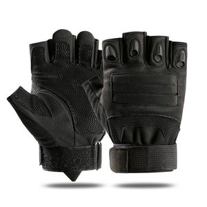 Outdoor Sports Tactical Fingerless Handschoenen Militaire Airsoft Handschoenen Voor het fietsen van rubber Knuckle Touchscreen