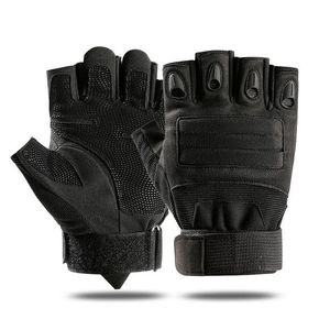 Outdoor Sports Tactical Fingerless Gloves Militaire Airsoft Handschoenen voor vissen schieten fietsen rubberen knokkel touchscreen